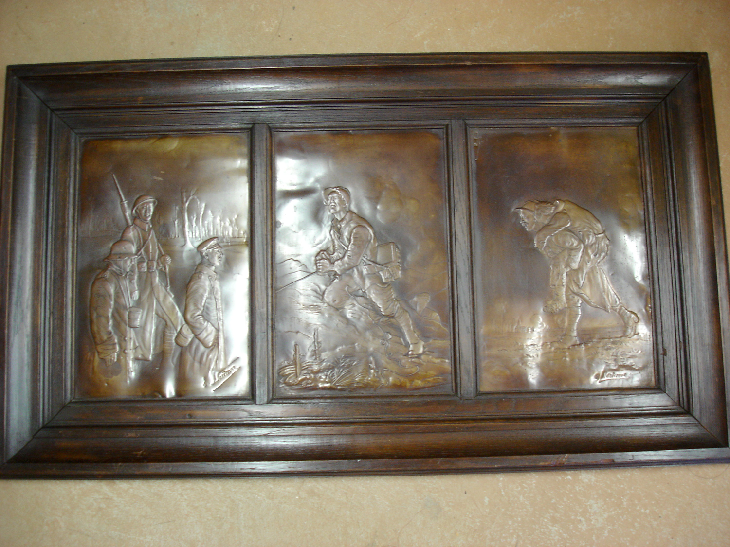 Triptyque 1918 par Edmond Lachenal.